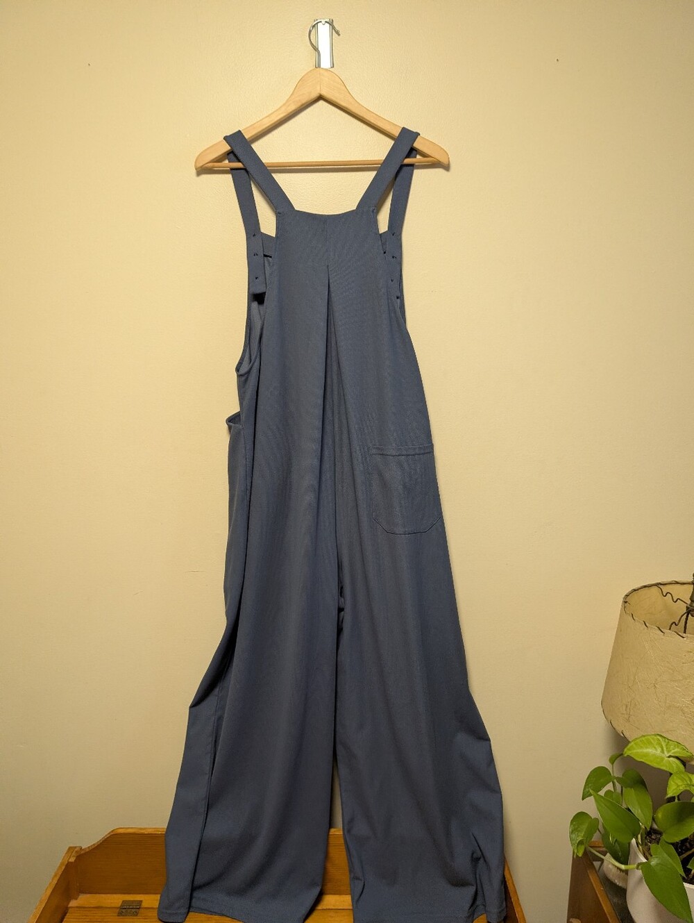 HALARA Wide-Leg Utility Jumpsuit in Slate Blue - Picture 3 of 7